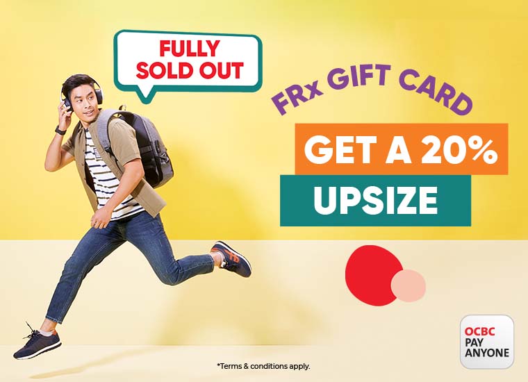 Jump for it! BONUS $10 FRx Gift Card with OCBC Pay Anyone™